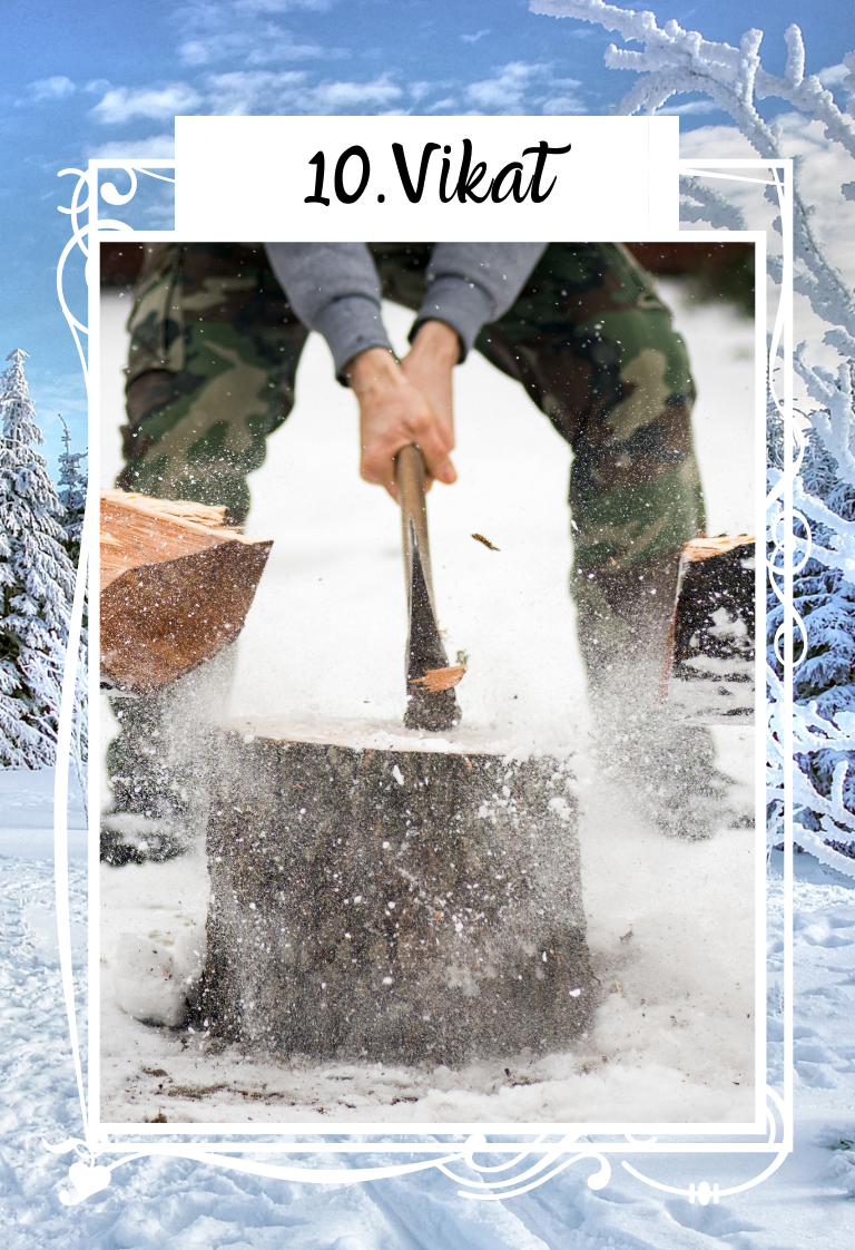 Lenormand talvekaart - VIKAT (kirves)