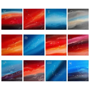 Tähtkuju akrüülmaal „Sinu Kosmos“ lõuendil (30x30 cm)